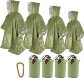 Thermische Nooddeken, slaapzak \ Premium Reddingsdeke | Survival Whistle Ultralight Cold Protection / Noodslaapzakken - emergency foil blanket, emergency sleeping bag - 4pcs - 39 x 49 inch