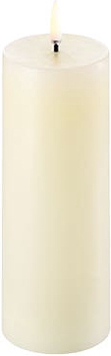 Uyuni Led Rustieke Kaars Ivory - 5,8x15cm - Led kaars Net echt