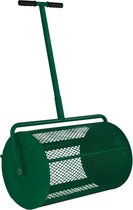 T-Mech Groen Compostverspreider - 80L Capaciteit - Lichtgewicht Ontwerp - Scharnierende Deur - Inclusief Tuinhandschoenen