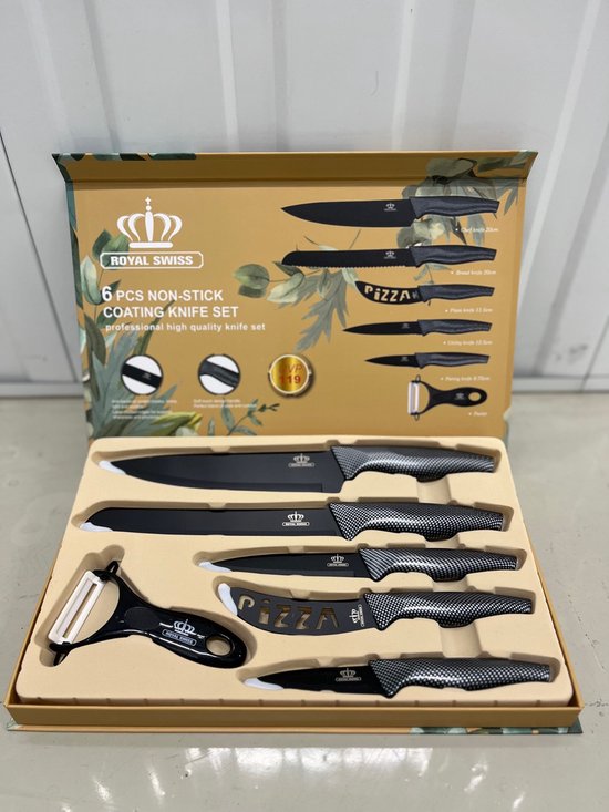 Ensemble de couteaux - Couteaux suisses - 6 pièces - Haute qualité - Couteau  - Couteau... | bol.com