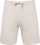 Biologische herenbermuda korte broek van sweatstof Ivory - XL