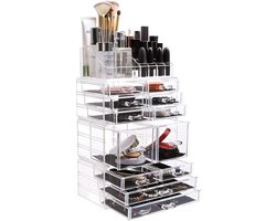Luxe Make-up organizer - Cosmetica opberger - Transparant - Lippenstift, Nagellak, Parfum - Sieraden - Bureau