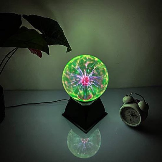Boule de Plasma Magique, Lumière de Boule de Plasma Électrostatique  Sensible au Toucher 15CM 6 pouces