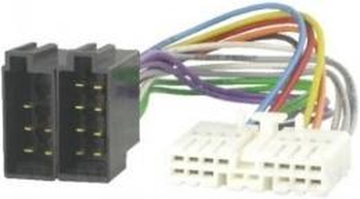 ISO naar Honda kabel - 16-pins - 44,5x11mm - Voor fabrieksradio - 0,15 meter