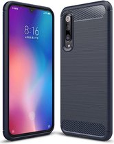 Xiaomi Mi 9 SE Geborsteld TPU Hoesje Blauw