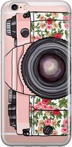 Casimoda® hoesje - Geschikt voor iPhone 6/6s - Hippie Camera - telefoonhoesje - Backcover - Transparant - Multi