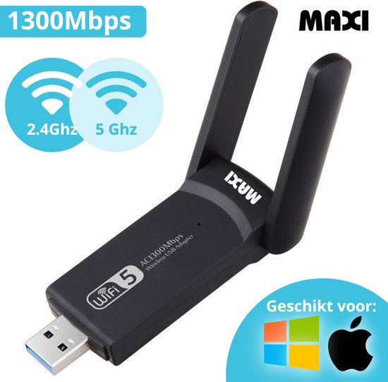Maxi Wifi Adapter Usb – Wifi Dongle – Usb wifi - 1300Mbps