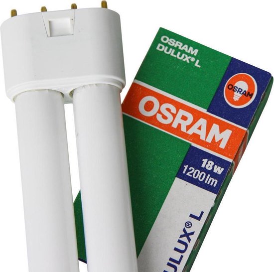 Lampe à économie d'énergie Osram Dulux Lumilux - Blanc froid - 18W