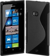 Nokia Lumia 900 Soft Siliconen Hoesje, zwart , merk i12Cover