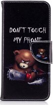 Samsung Galaxy S8 Portemonnee Print Hoesje Teddy