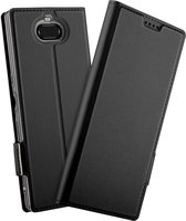 Sony Xperia 10 Plus Luxe Portemonnee Hoesje Zwart