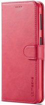 Samsung Galaxy A7 (2018) Stijlvol Portemonnee Bookcase Hoesje Roze