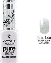VICTORIA VYNN™ Gel Nagellak - Gel Polish - Pure Creamy Hybrid  - 8 ml - Silver Blink  - 146