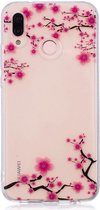 Huawei P20 Lite TPU Backcover met Bloesem Print