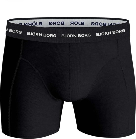 Zwarte Björn Borg boxer met grijze tailleband met logo.