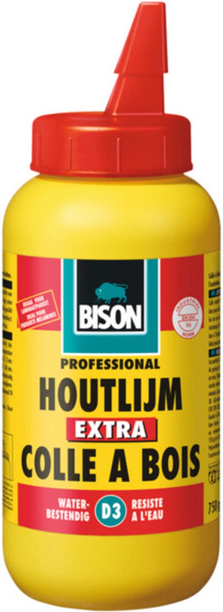 6x Bison Houtlijm Extra Flacon 750 gr