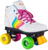 ROOKIE Forever Rainbow Rolschaatsen / Rollerskates - Vegan vriendelijk - ABEC-7 - White - Maat 33 (vallen ca. 1 maat groter uit)