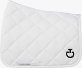 Cavalleria Toscana Diamond Quilted Jersey Dressage Saddle Pad - White (0101) - Maat Pony