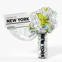 New York Crumpled City Map