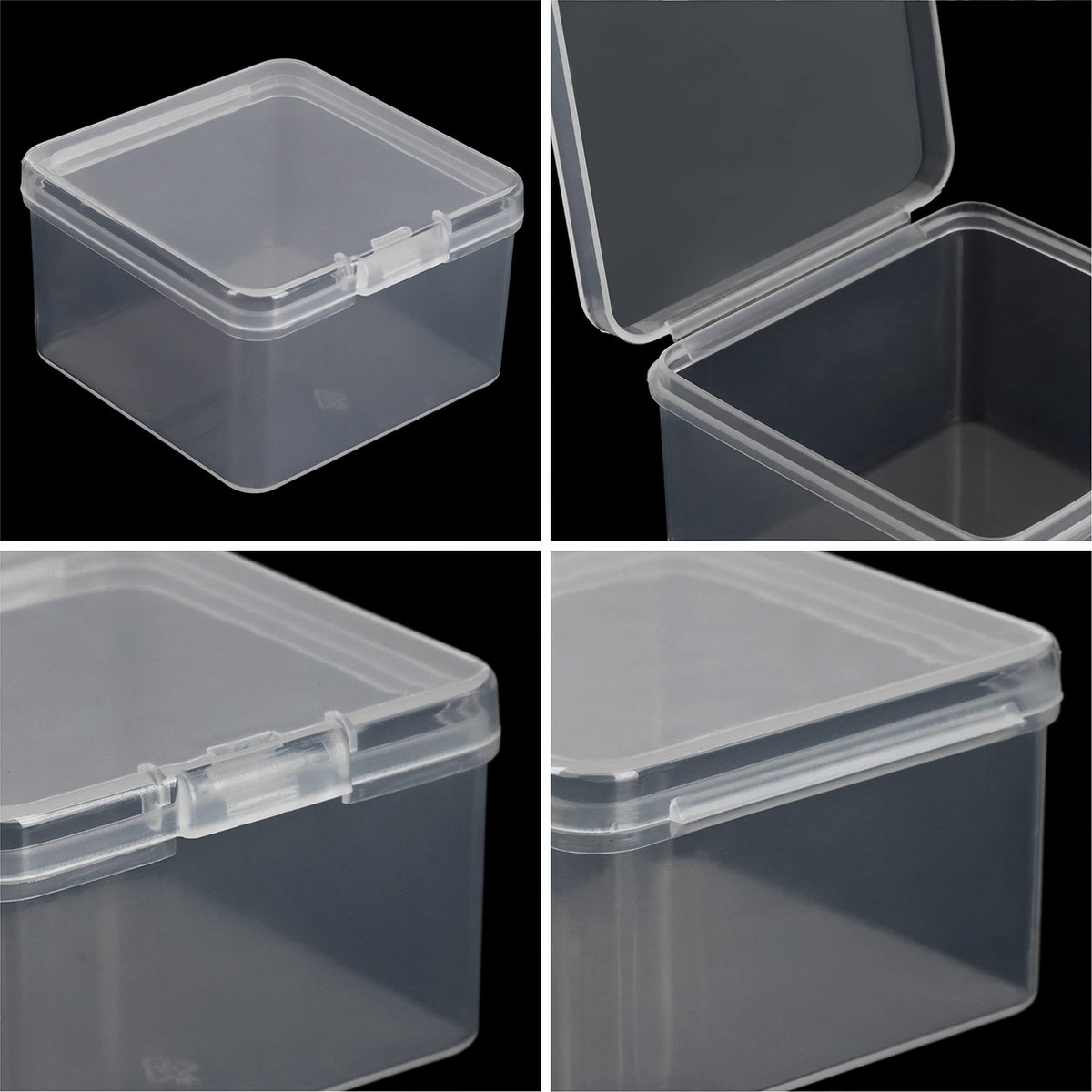 Belle Vous Doorzichtige Plastic Kralen Opbergdoos met Verstelbare Verdelers (10 Stuks) - 10,5 x 6,5 cm - 8 Compartimentroosters voor Kleine Doe-het-zelf Kunst & Knutsel-Accessoires en Sieraden Belle Vous Doorzichtige Plastic Kralen Opbergdoos met Verstelbare Verdelers (10 Stuks) - 10,5 x 6,5 cm - 8 Compartimentroosters voor Kleine Doe-het-zelf Kunst & Knutsel-Accessoires en Sieraden