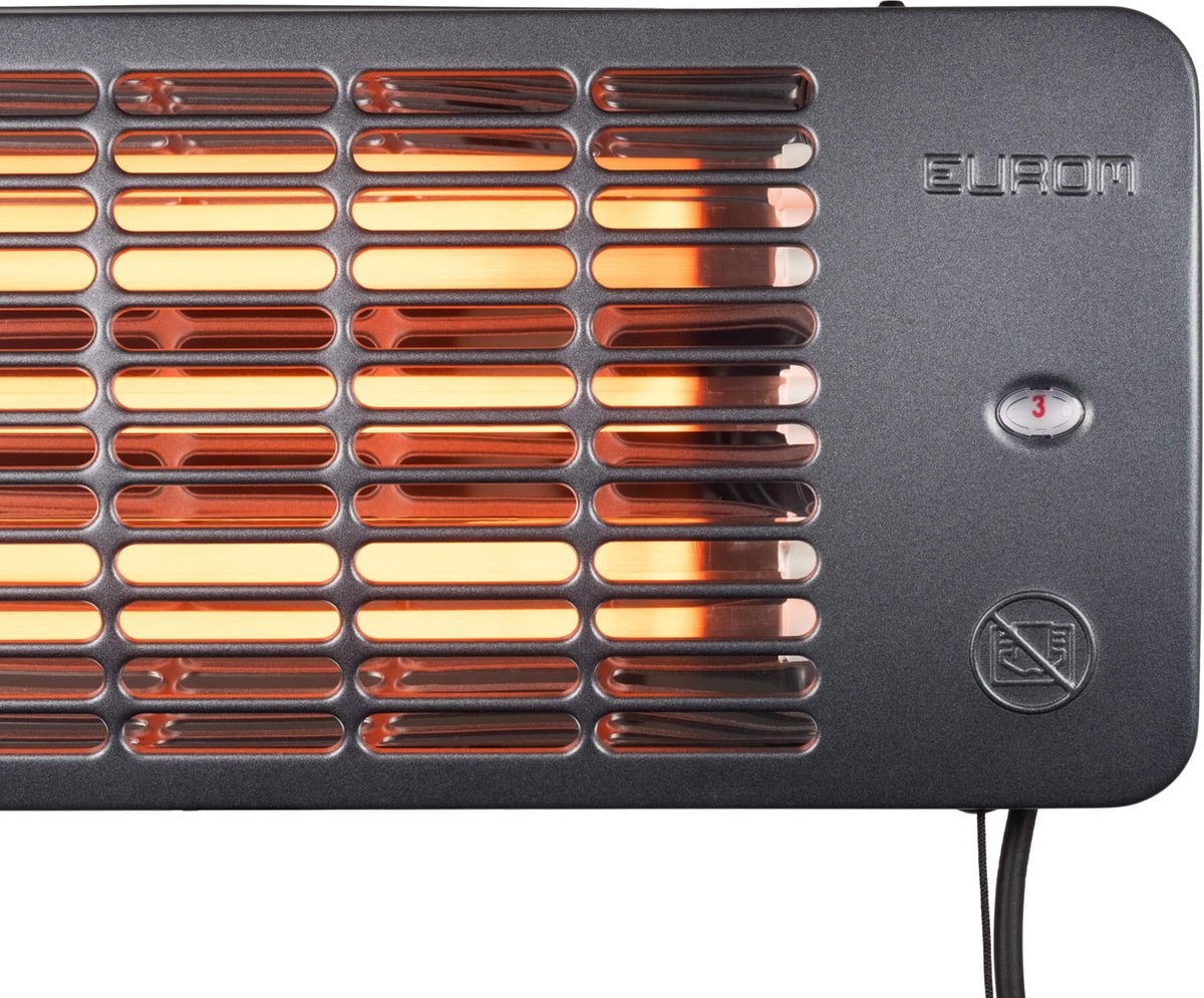 Eurom Q-time 2001 Terrasverwarmer - 2000W - 11 x 20 x 50cm – foto 3