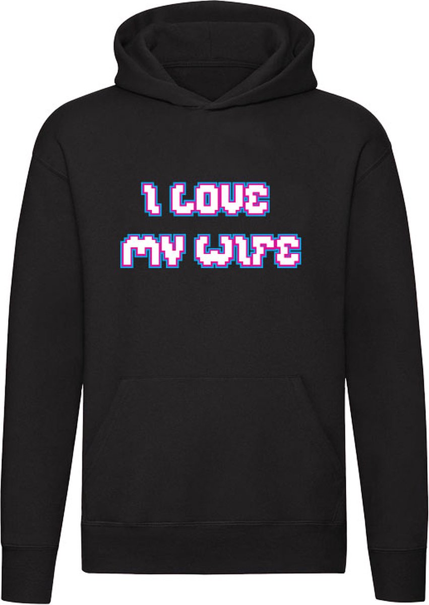 Gamer I Love My Wife Hoodie - Pixel Style Trui - Romantisch Cadeau voor Mannen