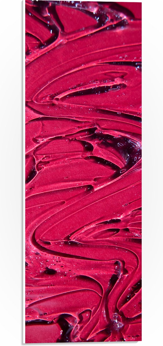 PVC Schuimplaat - Texuur in Roze Verf - 20x60 cm Foto op PVC Schuimplaat (Met Ophangsysteem)