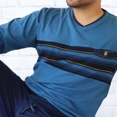 Paul Hopkins - Heren Pyjama - 100% katoen - Blauw - Maat XXL