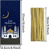 SunleyDeals - 10 x Eid mubarak uitdeelzakjes - Suikerfeest traktatiezakjes - Eid uitdeelzakjes - Eid traktatie - Eid snoepzakjes