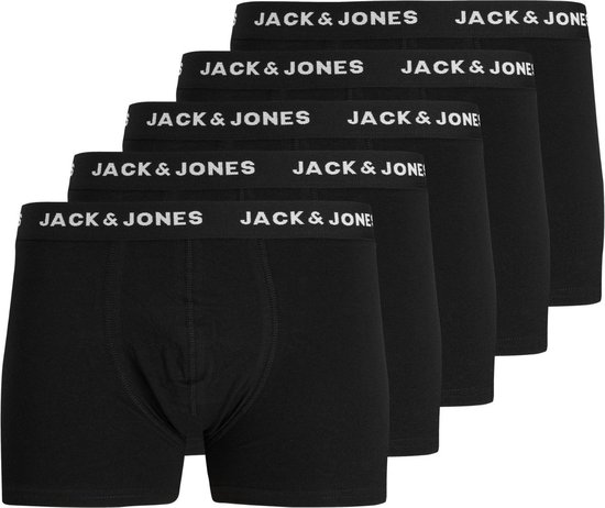 Jack&Jones - Heren - 5-Pack Trunk - Zwart L