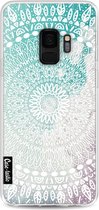 Casetastic Samsung Galaxy S9 Hoesje - Softcover Hoesje met Design - Rainbow Mandala Print