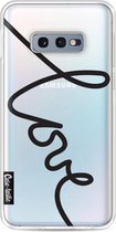 Casetastic Samsung Galaxy S10e Hoesje - Softcover Hoesje met Design - Written Love Black Print