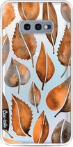 Casetastic Samsung Galaxy S10e Hoesje - Softcover Hoesje met Design - Cascading Leaves Print