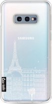 Casetastic Samsung Galaxy S10e Hoesje - Softcover Hoesje met Design - Paris City Houses White Print