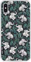 Casetastic Apple iPhone XS Max Hoesje - Softcover Hoesje met Design - Laughing Baby Elephants Print