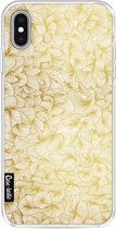 Casetastic Apple iPhone XS Max Hoesje - Softcover Hoesje met Design - Abstract Pattern Gold Print