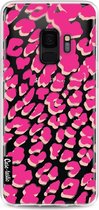 Casetastic Samsung Galaxy S9 Hoesje - Softcover Hoesje met Design - Leopard Print Pink Print