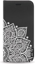Casetastic Wallet Case Black Samsung Galaxy J3 (2017) - Floral Mandala White