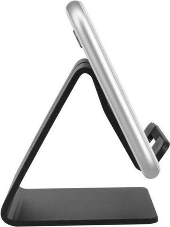 GadgetBay Mobiel standaard mat zwart universeel aluminium iPhone | bol.com