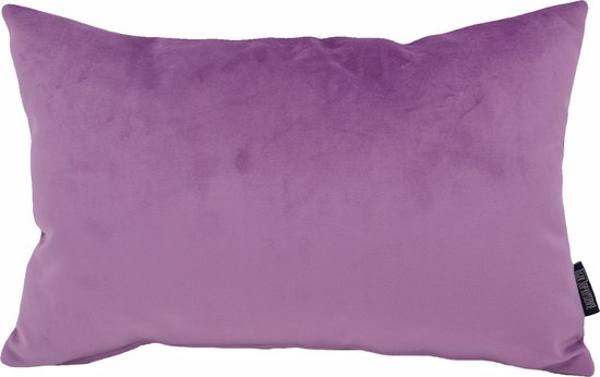 Housse de coussin longue en velours violet clair | Velours - Polyester | 30 x 50 cm