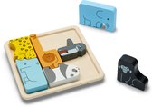 PlanToys Houten Speelgoed Dierlijke puzzel spel