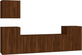 vidaXL-5-delige-Tv-meubelset-bewerkt-hout-bruin-eikenkleur