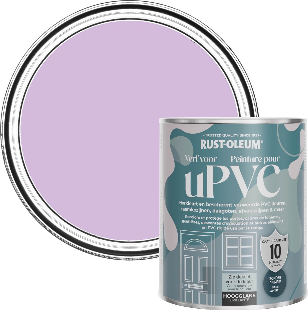 Rust-Oleum Paars Hoogglans Verf voor PVC - Macaron 750 ml