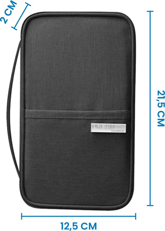 YONO Reisportemonnee - Paspoort Tasje - Travel Wallet - Mapje - Etui - Hoesje - Zwart