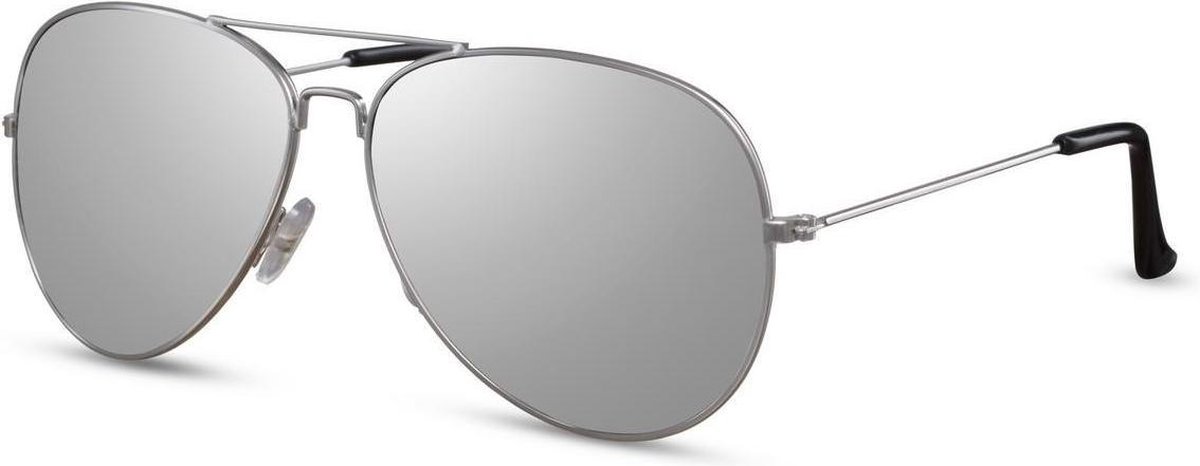 Joboly Pilotenbril Piloot Zonnebril - Zilverkleurig Frame - Zilverkleurige Lenskleur - Dames en Heren