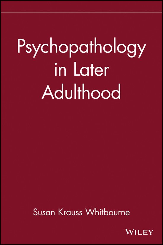 Psychopathology In Later Adulthood - cover