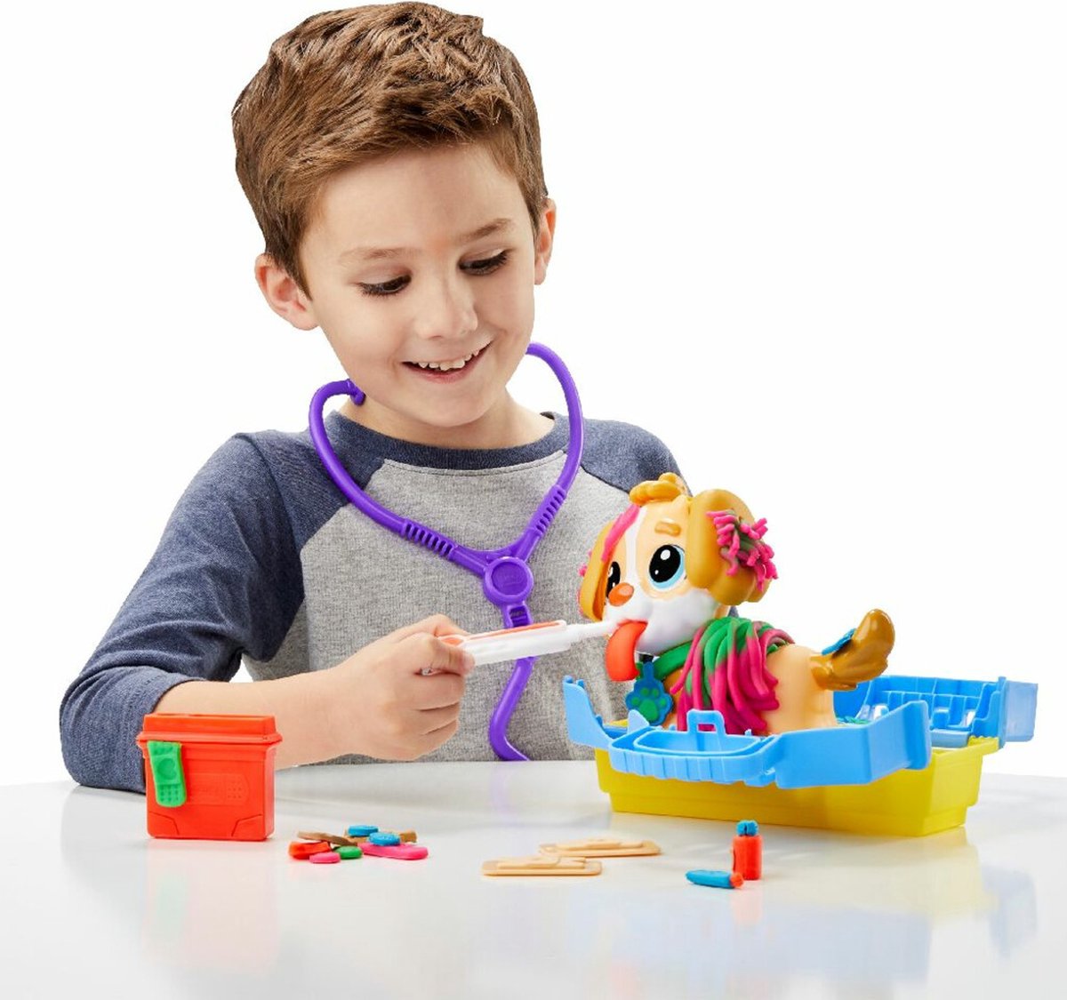 Play-Doh Dierenarts Speelset - Boetseerklei - Inclusief 5 Play-Doh potjes - Knutselen voor kinderen — afbeelding 12