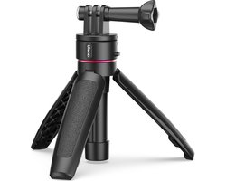 Ulanzi Go Quick II tripod: Magnetische GoPro Tripod & Selfie Stick - Max hoogte 26cm - Lichtgewicht - Uitschuifbaar - Zwart/Rood