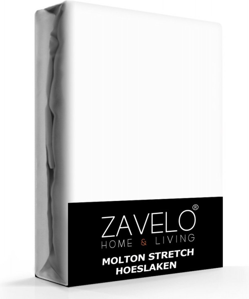 Zavelo Molton Hoeslaken Stretch - 2-persoons (140x200 cm) - Rondom Elastisch - 30 cm Hoekhoogte - Matrasbeschermer - Anti-Allergie