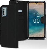 Accezz Hoesje Geschikt voor Nokia G22 Hoesje Met Pasjeshouder - Accezz Wallet Softcase Bookcase - Zwart